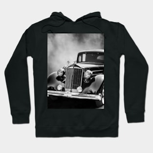 Packard Classic Car Black And White photograph Hoodie